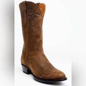 EL DORADO MEN'S BROWN WESTERN BOOTS - ROUND TOE (Size 10)